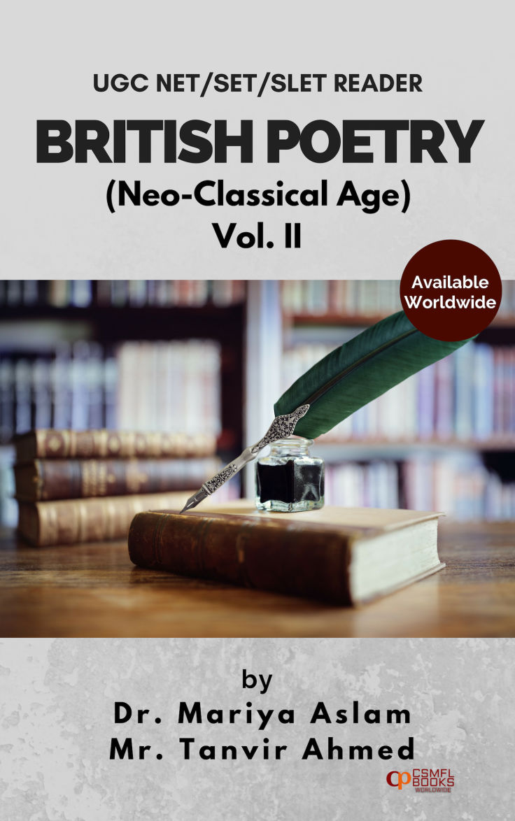 Book | UGC NET/SET/SLET READER BRITISH POETRY (Neo-Classical Age) Vol.II | CSMFL Publications